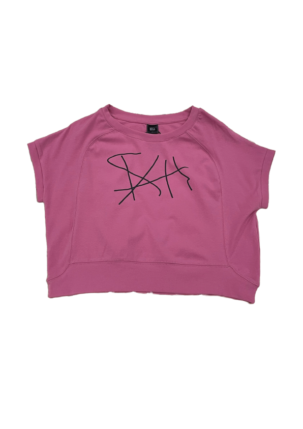 CHELSIE PRINT SHORT SLEEVES SHIRT (PINK)
