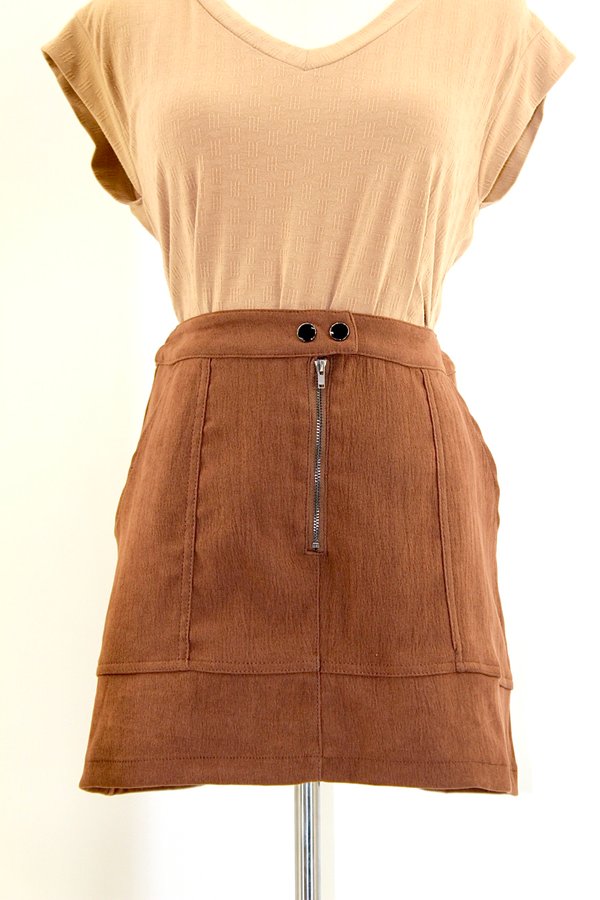 ANNALISE CASUAL A-LINE SHORT SKIRT