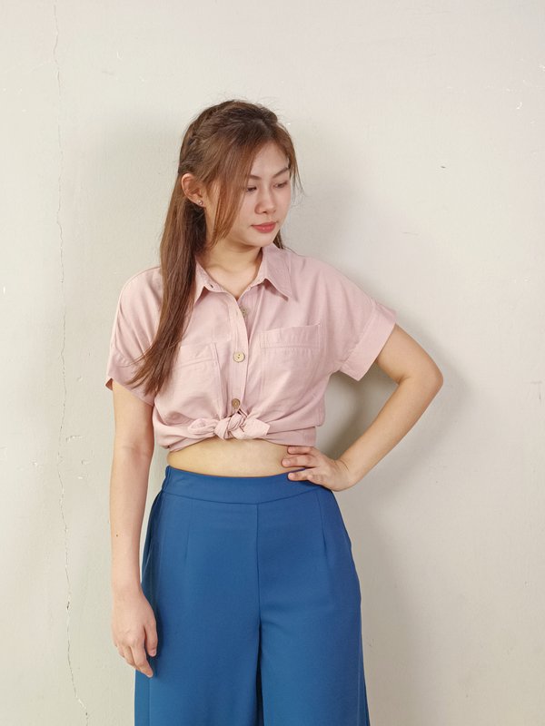 CARLA SHORT SLEEVE BLOUSE (N-BS75551)