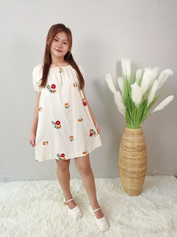 BONNIE FLORAL SHORT SLEEVE DRESS