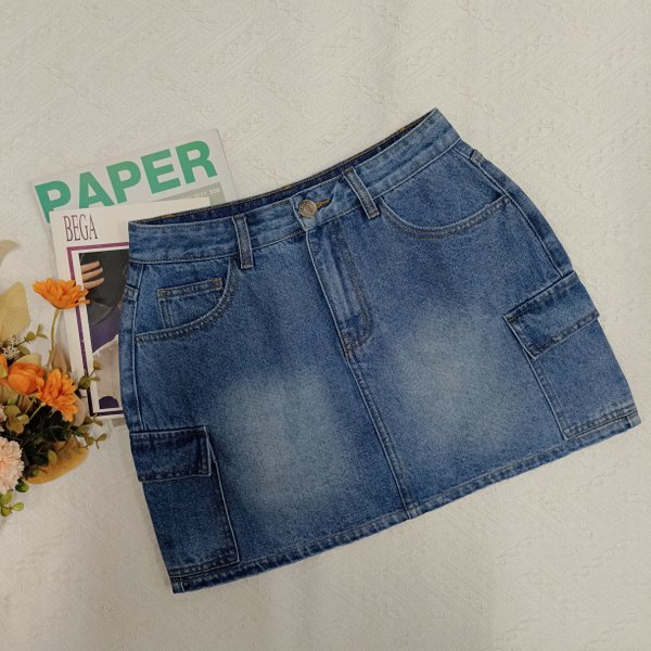 HATTIIE DENIM SKIRT WITH PANT