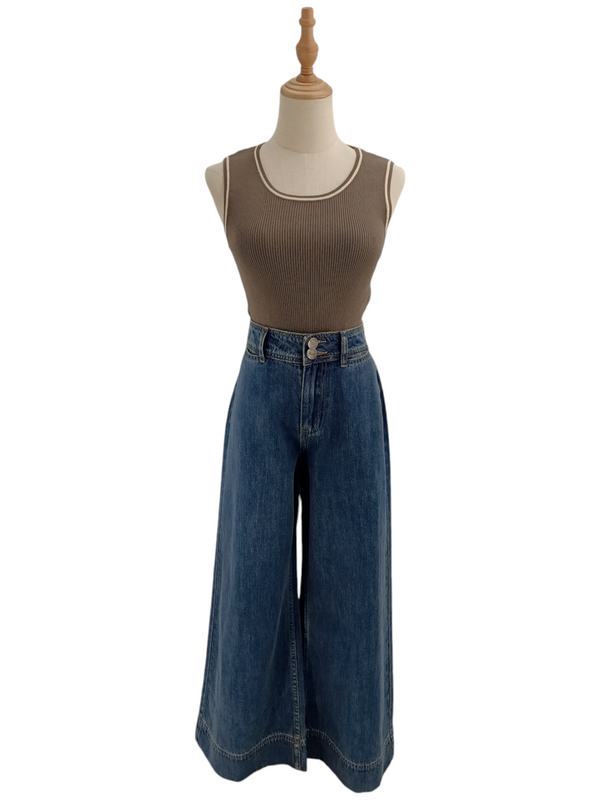 MAEVE WIDE LEG DENIM PANT