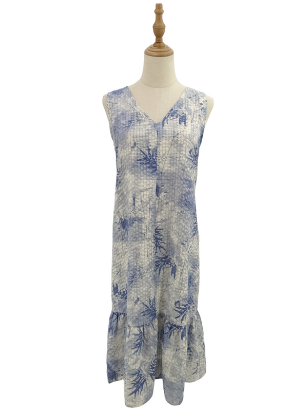 ANISSA PRINTED SLEEVELESS DRESS