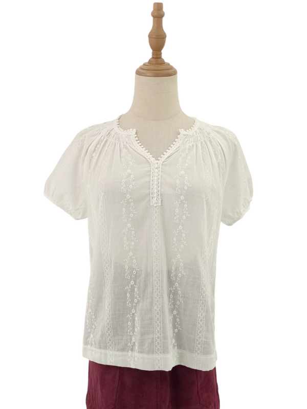 ANYA SHORT SLEVEE BLOUSE