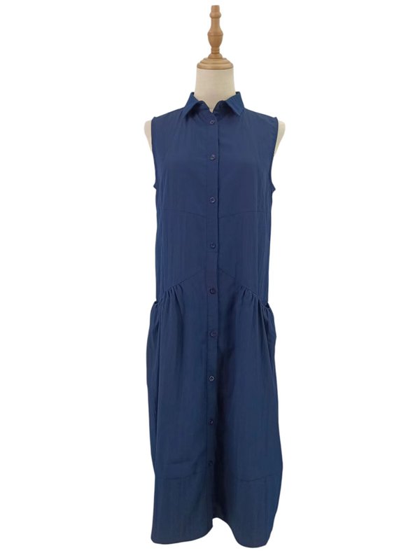 IONA SLEEVELESS WITH COLLAR DRESS