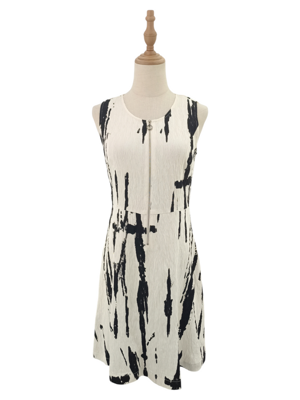 VIIVIAN SLEEVELESS PRINTED DRESS