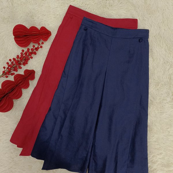 NINA SOLID WIDE LEG PANT