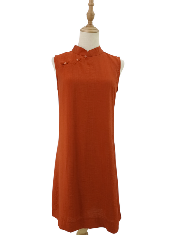 JASMINE CHINESE COLLAR DRESS