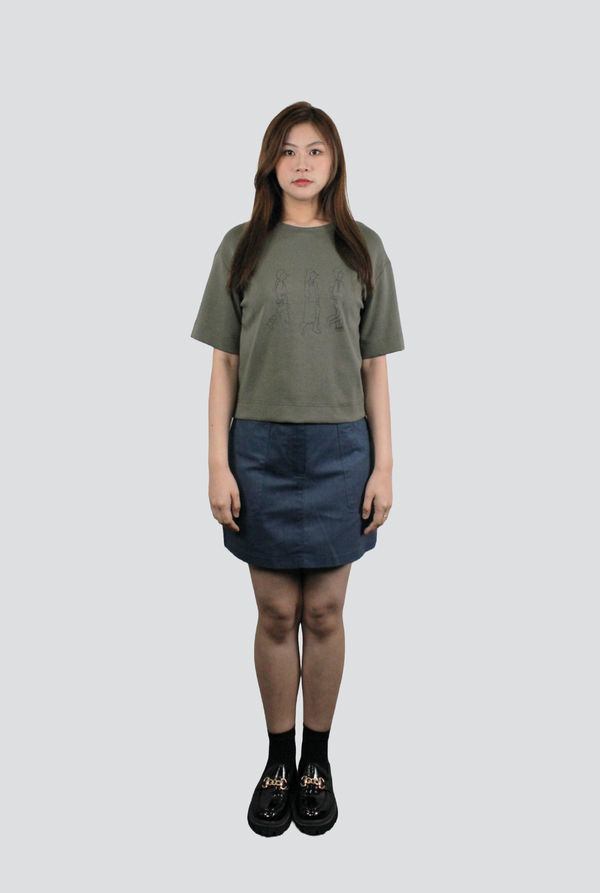 ALIA GRAPHIC TOP