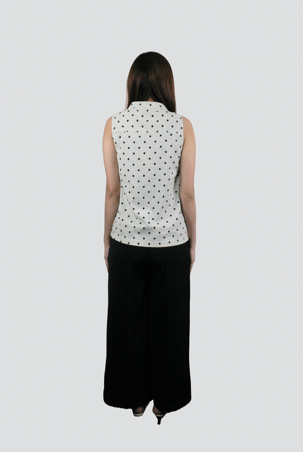 Lulu Polka Dot Button Blouse