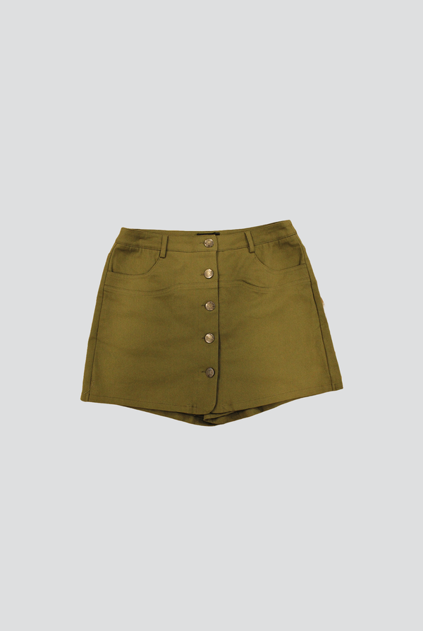 Abbey Safari Button Skort