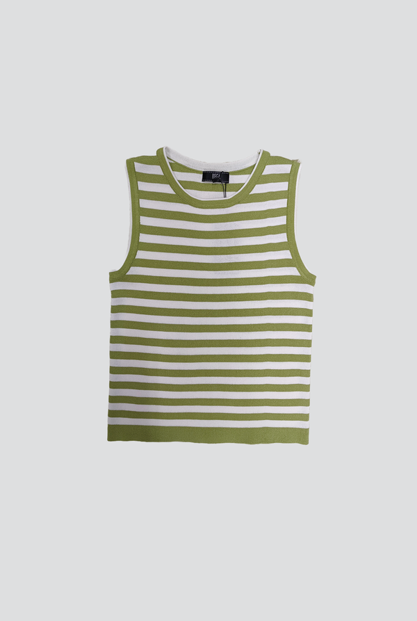 Lachlan Striped Knit Tank Top