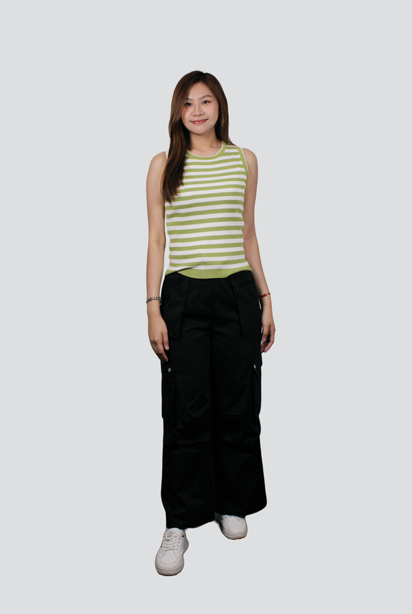 Lachlan Striped Knit Tank Top