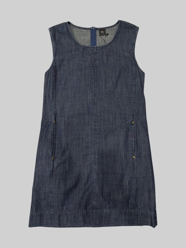 OLIVIA SLEEVELESS DENIM DRESS