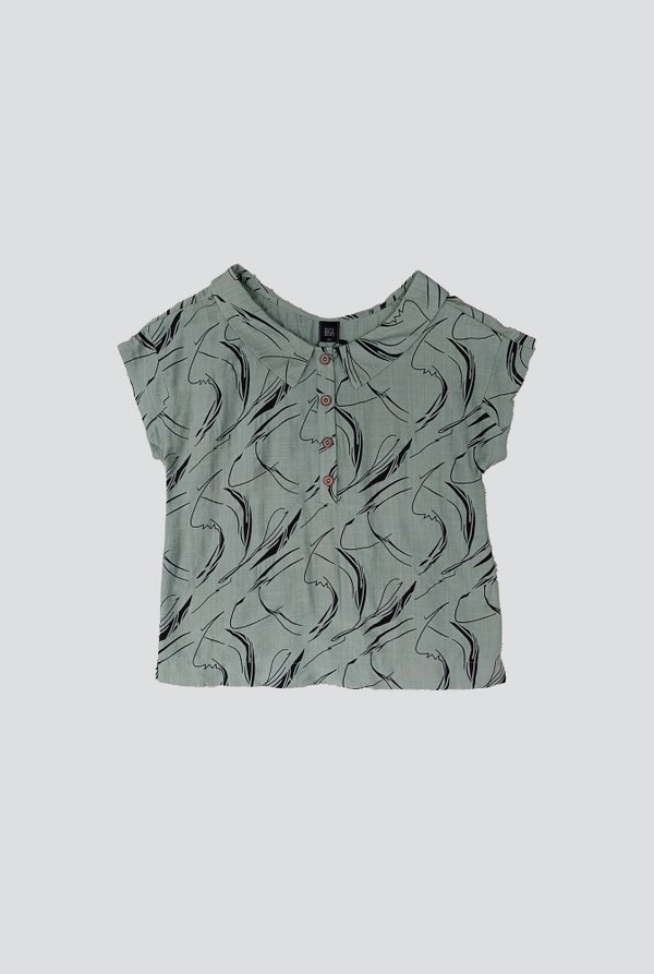 Armaan Pattern Short Sleeve Top