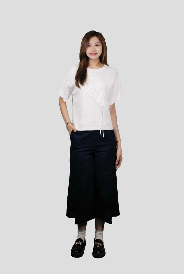Cara Sculpted Stitch Detail Tee