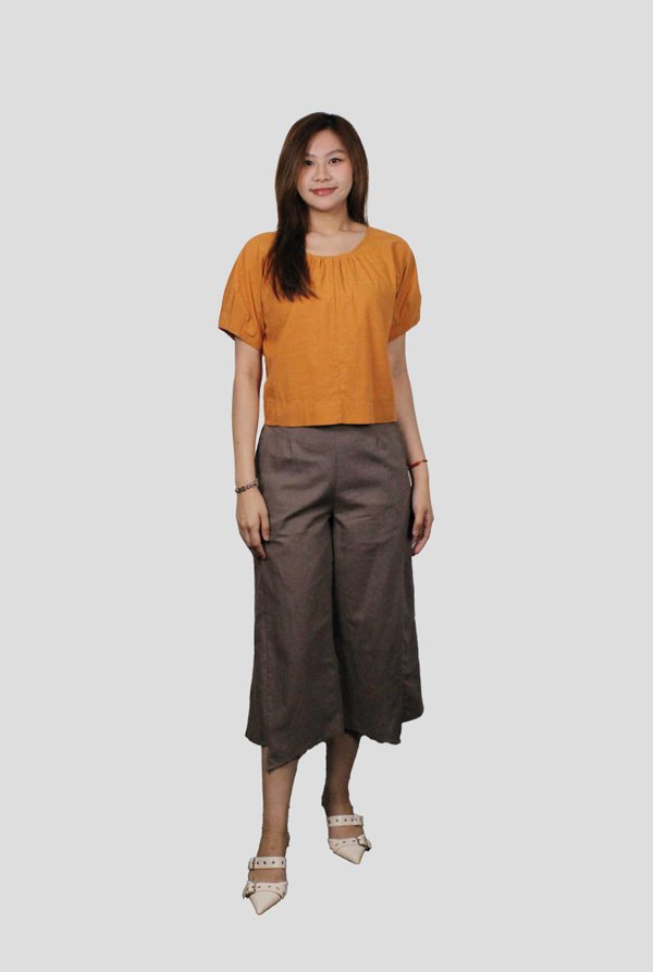 NINA SOLID WIDE LEG PANT