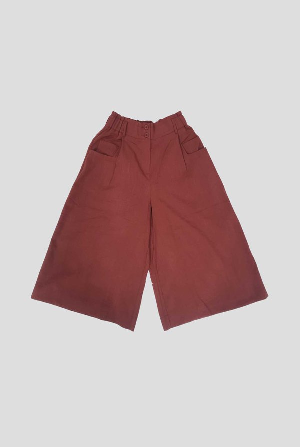 Mine High-Waisted Wide-Leg Culottes
