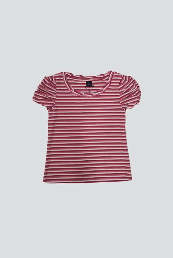 LILA CANDY STRIPE TEE