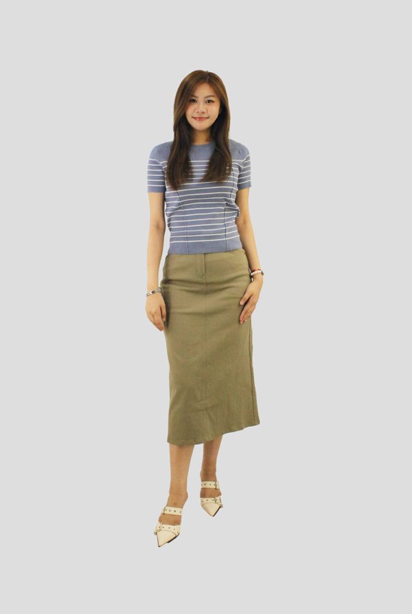 Aliza Striped Knit Top