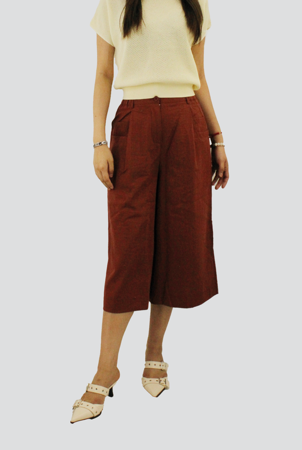 Mine High-Waisted Wide-Leg Culottes