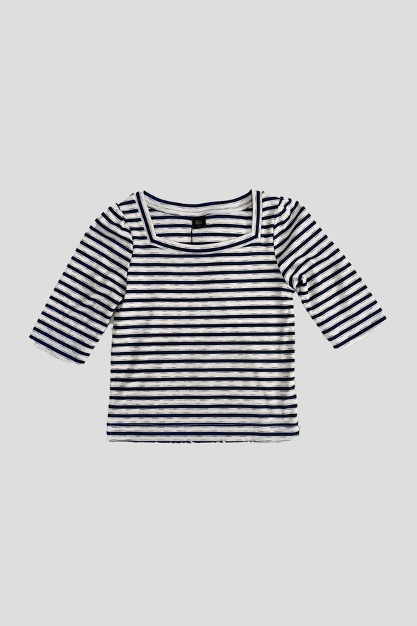 Tess Square Neck Stripe Top
