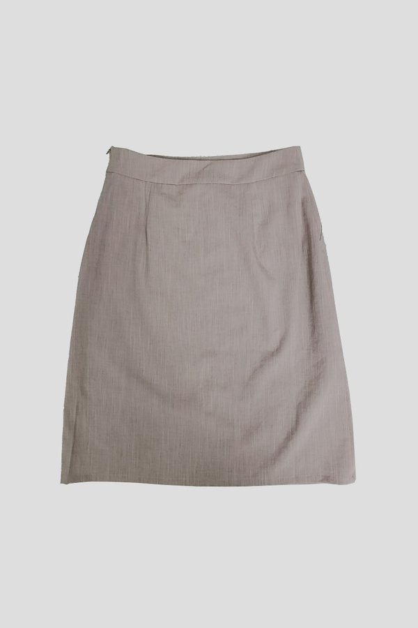 Casual Front-Slit Skirt