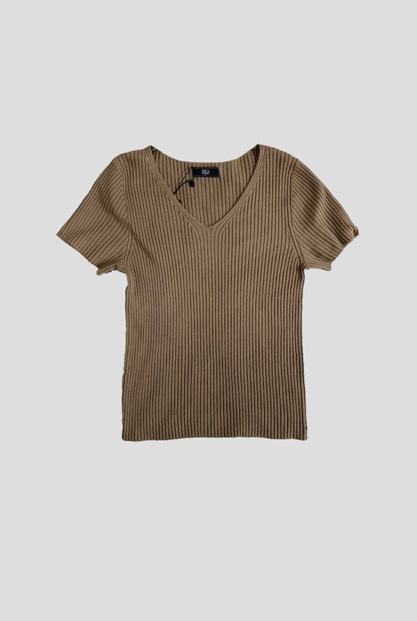 Mara Ribbed Knit Tee