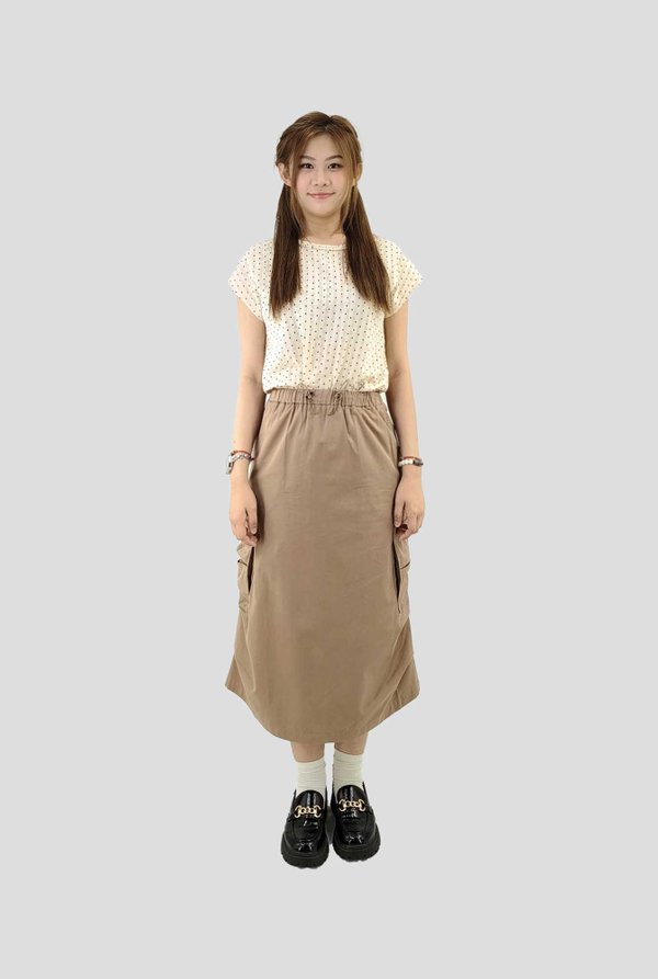 Blair Drawstring Midi Skirt