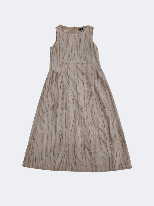JADE TEXTURED LINEN DRESS