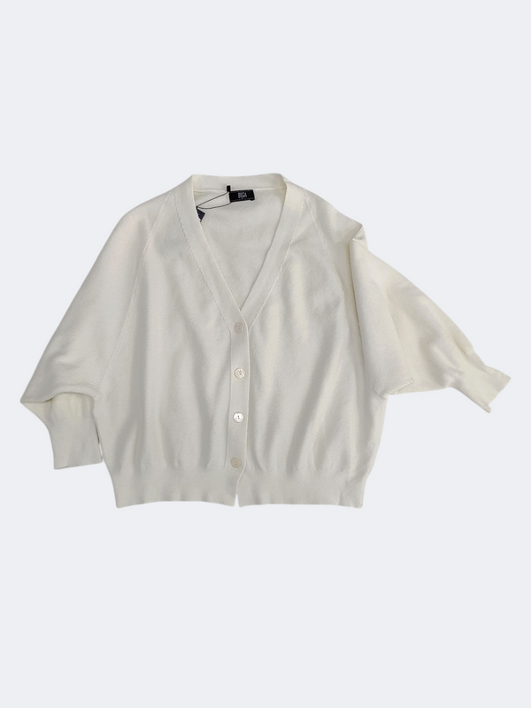 LEA V-NECK BUTTON KNIT CARDIGAN