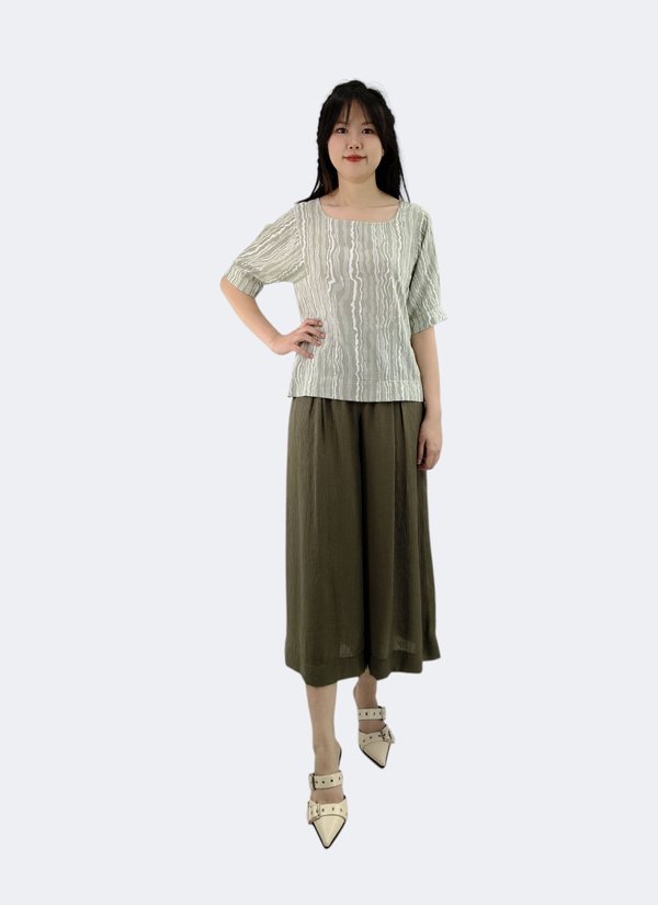 RIO RELAXED PLEATED CULOTTES