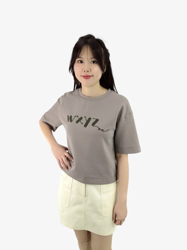 OLLY WXYZ EMBROIDERED T-SHIRT