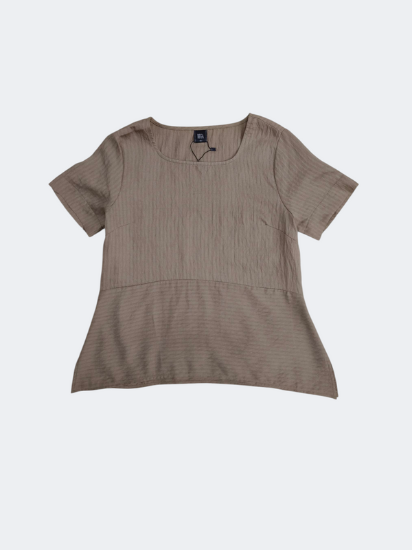INES CLASSIC SQUARE-NECK RELAXED BLOUSE
