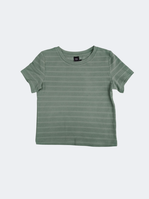TY TEXTURED STRIPE KNIT TOP