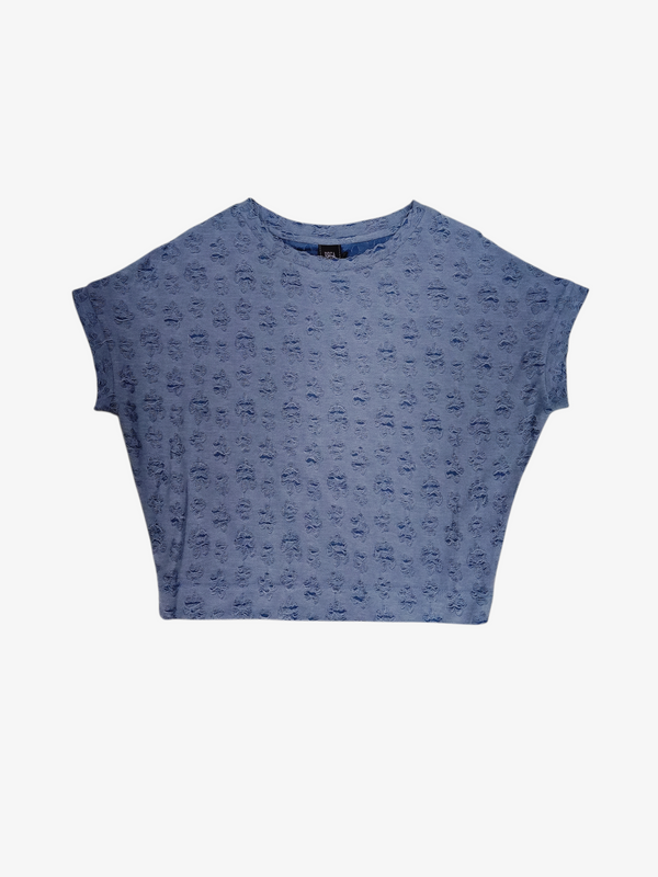 LYRA TEXTURED PATTERN CASUAL TOP