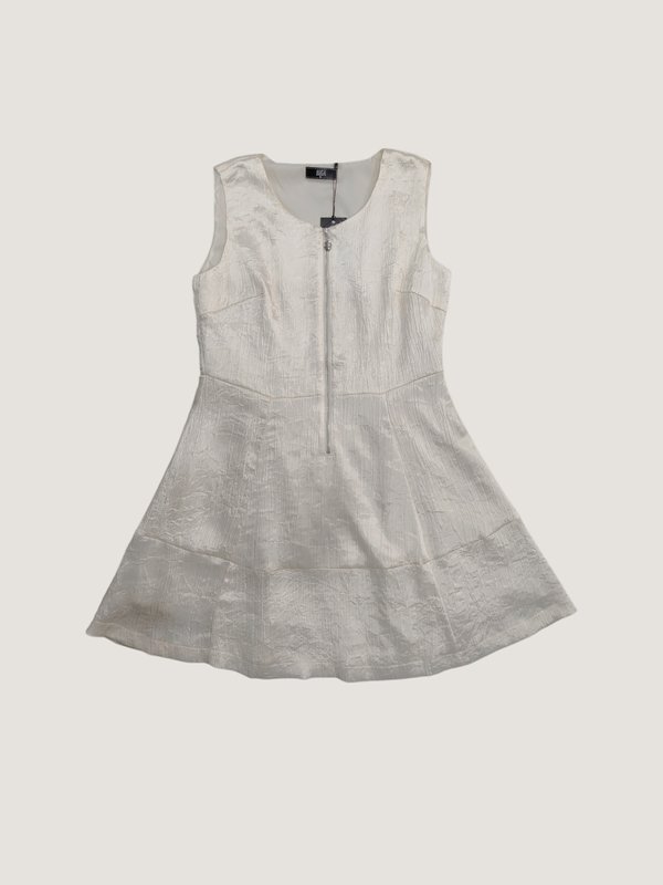 RORY SHIMMER VELVET FIT & FLARE DRESS