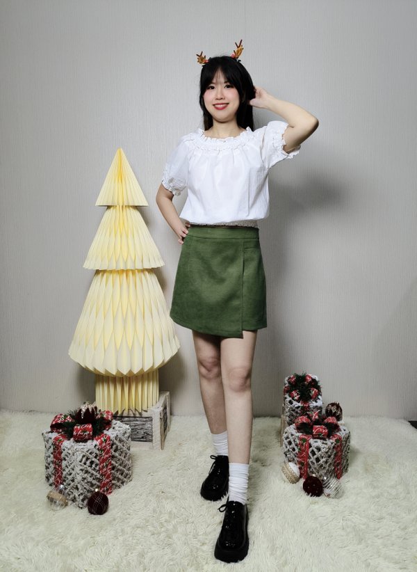 RORY BREEZE LACE RUCHED BLOUSE