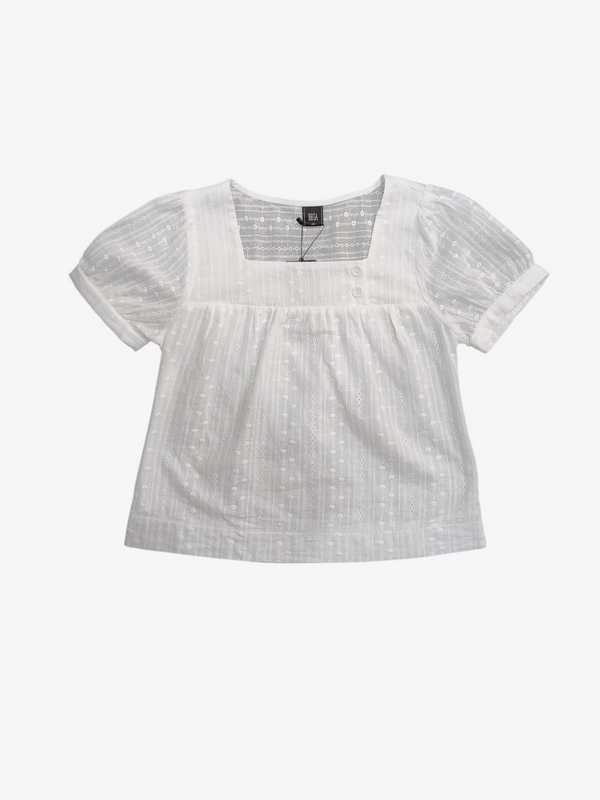 FLYNN SQUARE NECK PUFF SLEEVE BLOUSE