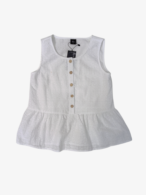 IRIS SOFT EMBROIDERY SLEEVELESS TOP (BV75816)