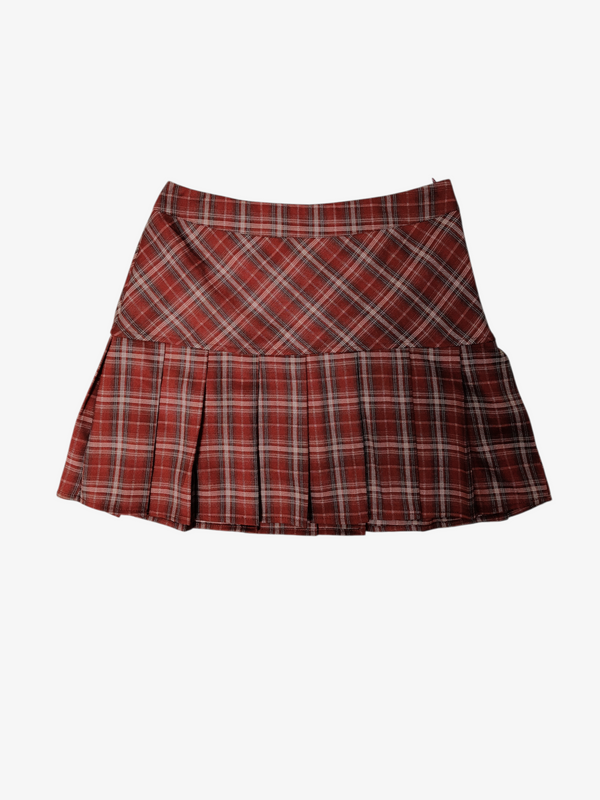 ADA VINTAGE CHECK PLEATED SKORT (SK75803)