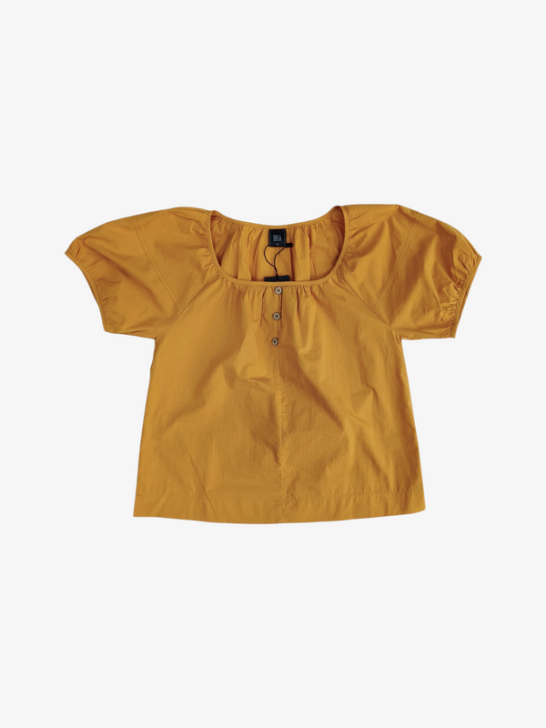 JAN PUFF SLEEVE BUTTON FRONT TOP (BS75778)