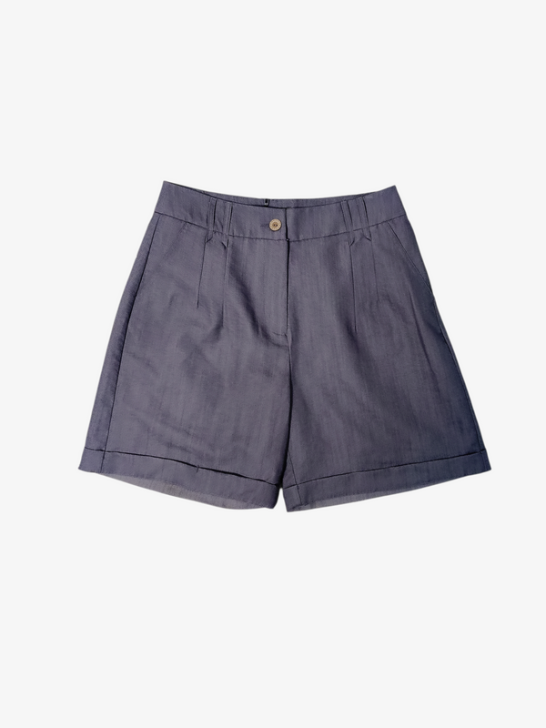 ELIZA HIGH-WAIST TAILOTRED SHORTS (PS56736)