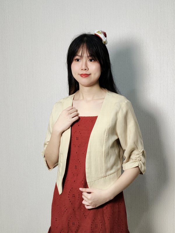 NICOLA LIGTHWEIGHT CROPPED JACKET (JK56724)