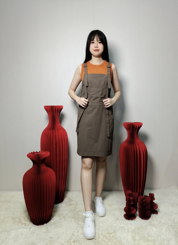 REMI PINAFORE DRESS (DRV75825)