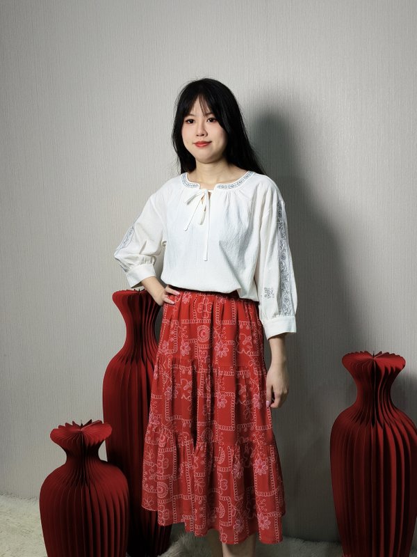 ALANNA BOHO EMROIDERED TOP (BB75807)