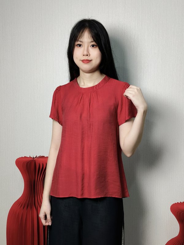 JOEAL FORTUNE BLOOM PLEATED TOP (BS75828)