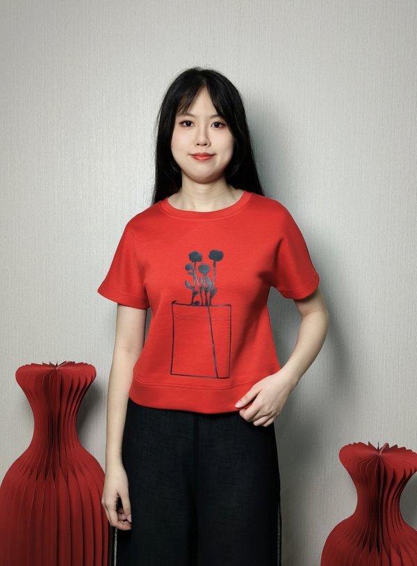 BAILEY PROSPER POCKRT GRAPHIC TEE (TS47451）