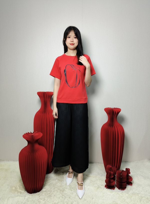 SASHA GRAPHIC PRINT TEE (TS47449)