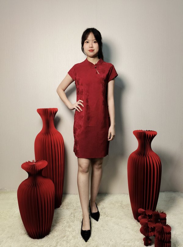 LULU PROSPER MANDARIN COLLAR DRESS (DRS75844)